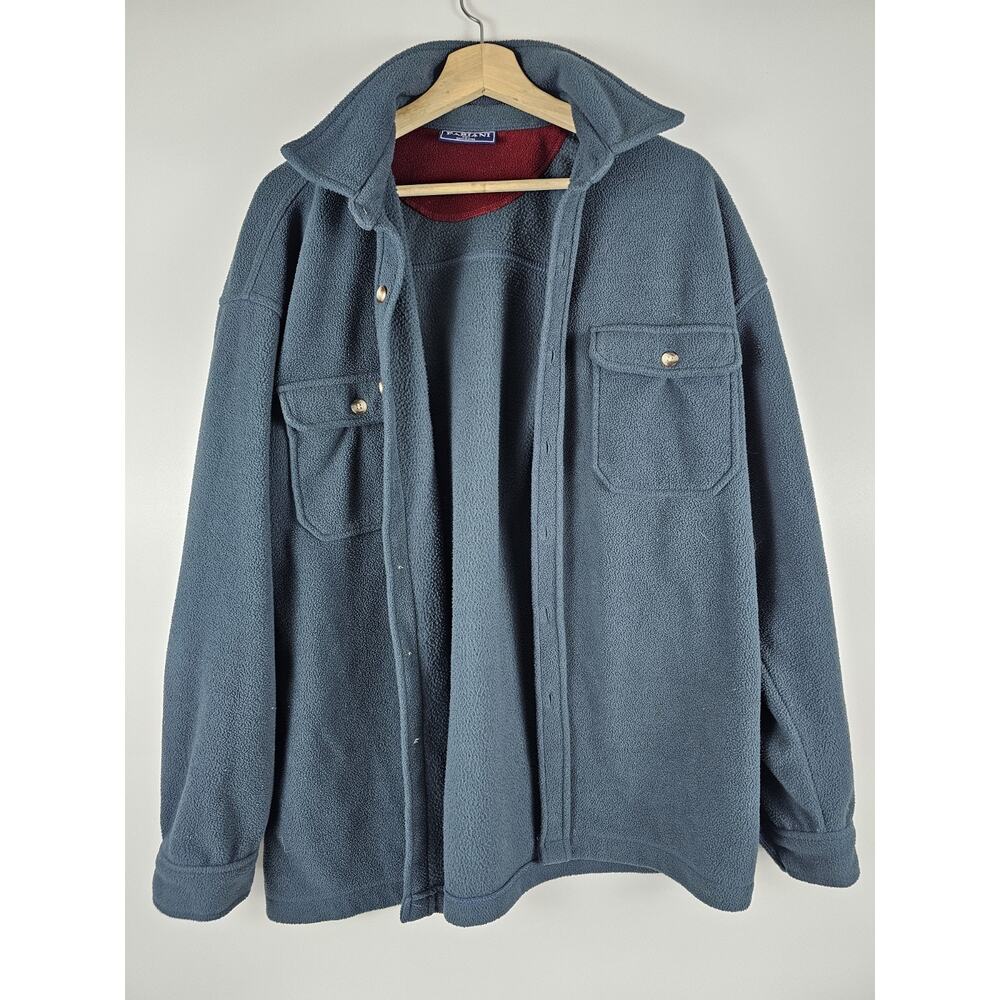 Fabiani Mens Fleece Button Up Sweater Size Large